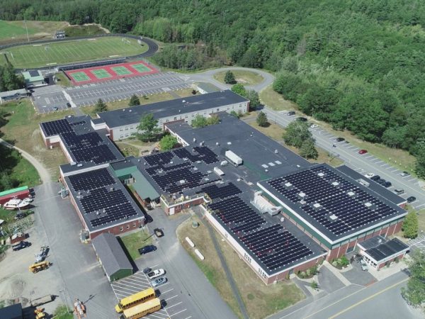 solar panels school bar harbor Maine