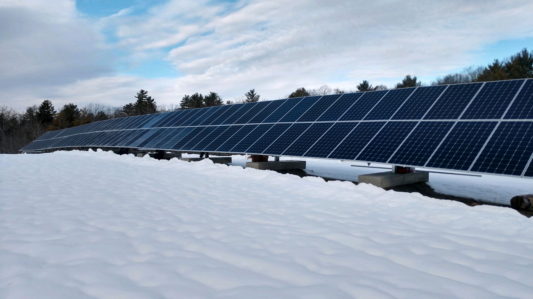 Maine solar panels landfill
